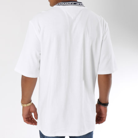 Tommy Hilfiger - Tee Shirt Oversize Band Collar 5104 Blanc