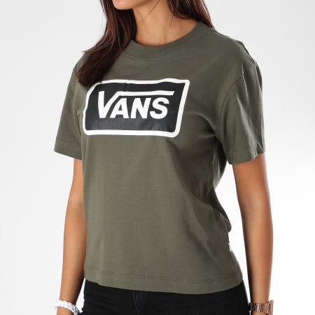 Vans - Tee Shirt Femme Boom Boom Boxy Vert Kaki