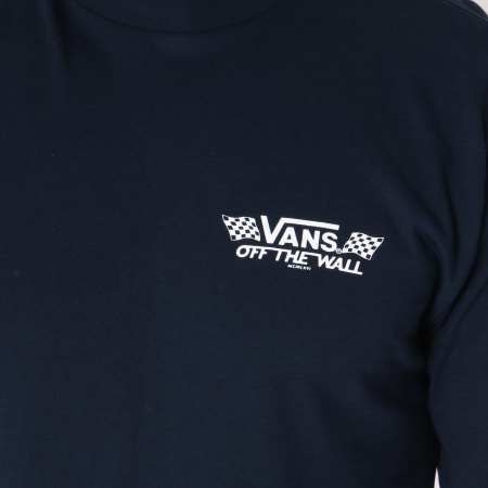 Vans - Tee Shirt Manches Longues Crossed Sticks Bleu Marine