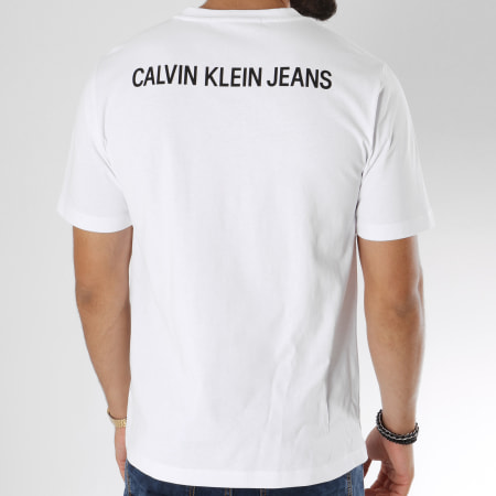 Calvin Klein - Tee Shirt Institutional Placement 9590 Blanc