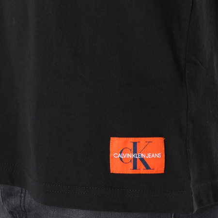 Calvin Klein - Tee Shirt Monogram Hem Logo 9616 Noir