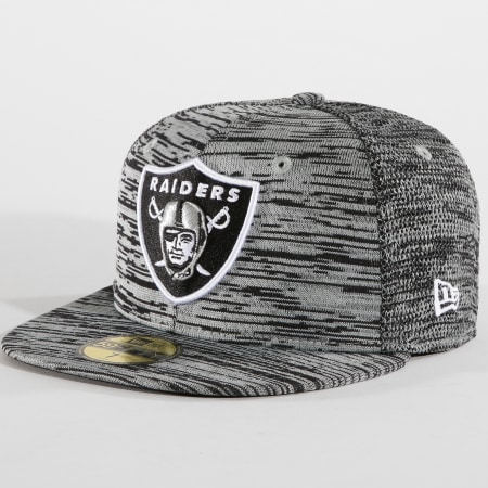 New Era - Casquette Fitted 59Fifty Engineered Oakland Raiders Gris Chiné