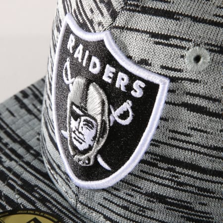 New Era - Casquette Fitted 59Fifty Engineered Oakland Raiders Gris Chiné