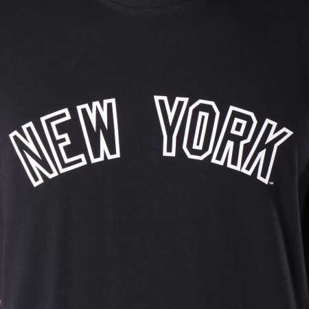 New Era - Tee Shirt Post Grad Pack Wordmark New York Yankees Bleu Marine