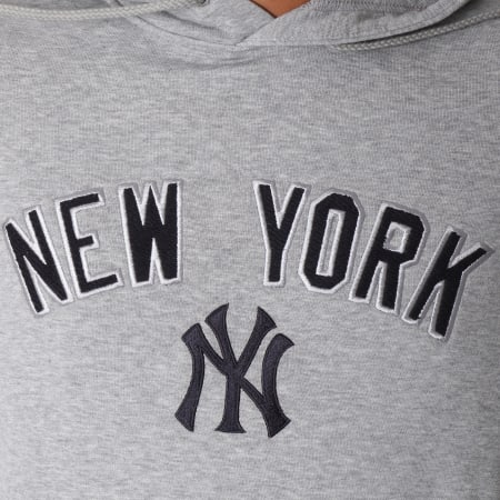 New Era - Sweat Capuche Post Grad Pack New York Yankees Gris Chiné