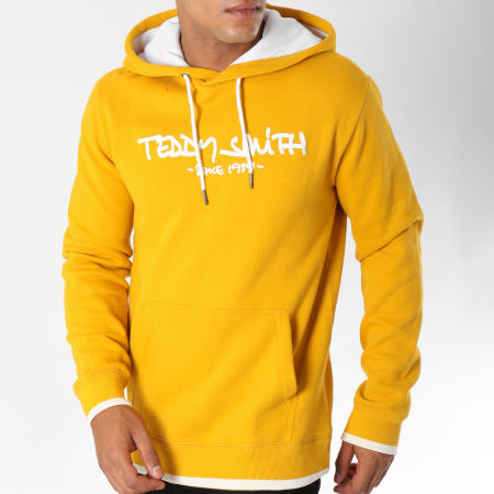 Teddy Smith - Sweat Capuche Siclass Moutarde