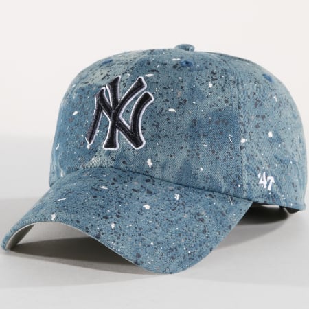 '47 Brand - Casquette Splat Clean Up MLB New York Yankees Bleu Clair