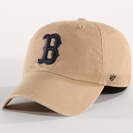 '47 Brand - Casquette Clean Up MLB Boston Red Sox Camel