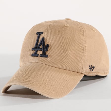 '47 Brand - Casquette Clean Up MLB Los Angeles Dodgers Camel