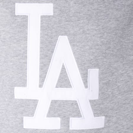 '47 Brand - Sweat Capuche Headline Bandes Brodées Los Angeles Dodgers Gris Chiné