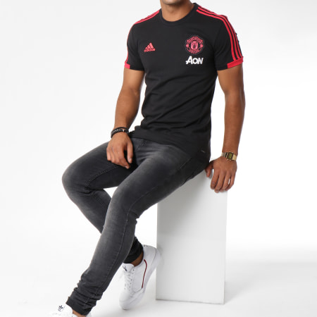 Adidas Sportswear - Tee Shirt MUFC CW7603 Manchester United Noir Rose