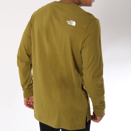 The North Face - Tee Shirt Manches Longues Fine 2 Vert Kaki