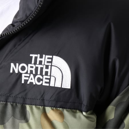 The North Face - Doudoune Nuptse Camo Vert Kaki