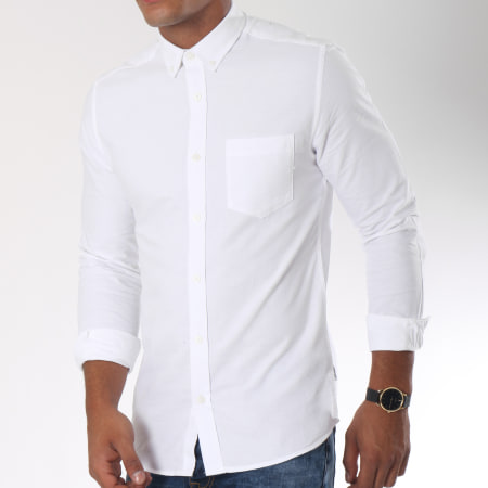 Only And Sons - Chemise Manches Longues Alvaro Blanc