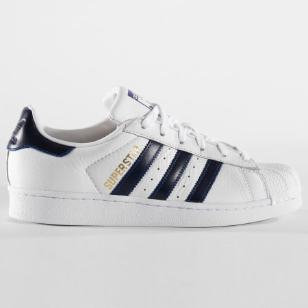Adidas Originals - Baskets Superstar B41996 Footwear White Collegiate Royal Gold Metallic
