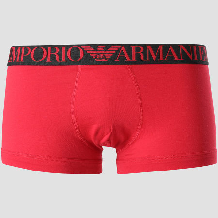 Emporio Armani - Lot De 2 Boxers 111210-8A723 Rouge Gris Chiné Noir