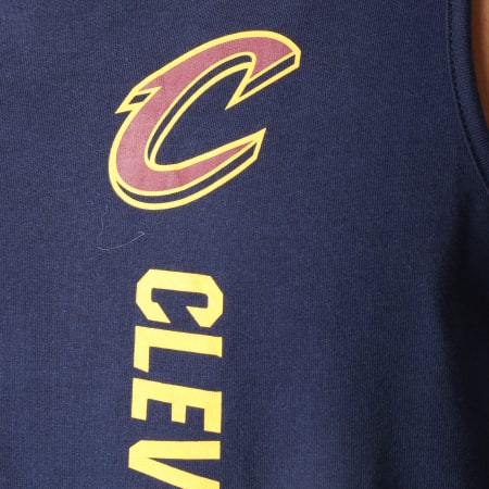 New Era - Débardeur Wordmark NBA Cleveland Cavaliers Bleu Marine Bordeaux 