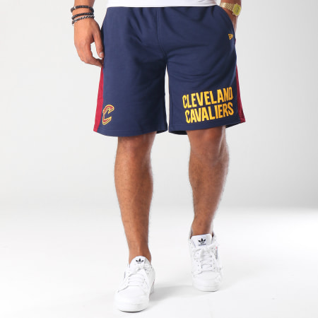 New Era - Short Jogging Wordmark NBA Cleveland Cavaliers Bleu Marine Bordeaux