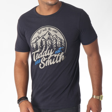 Teddy Smith - Tee Shirt Tilit Mont Bleu Marine