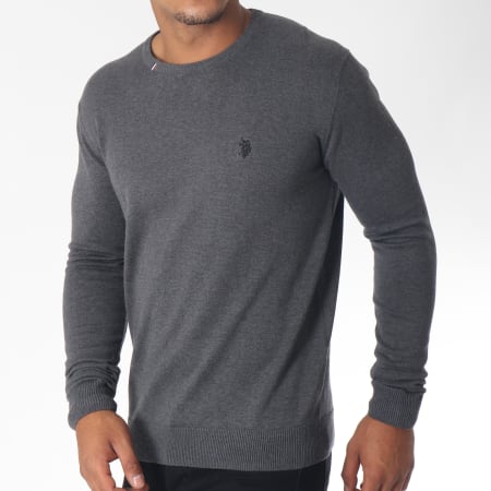 US Polo ASSN - Pull Robin Round Gris Chiné