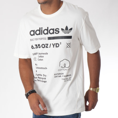 Adidas Originals - Tee Shirt Kaval Grp DM2084 Blanc Noir
