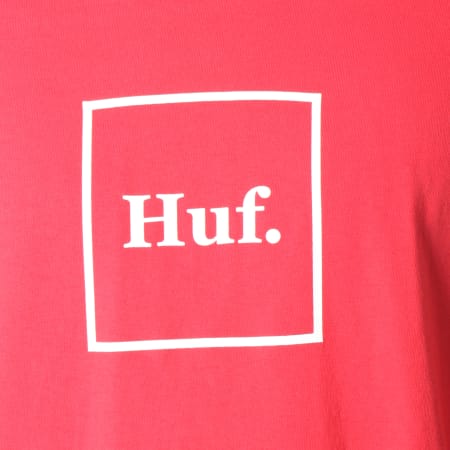 HUF - Tee Shirt Manches Longues Domestic Rouge
