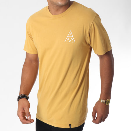 HUF - Tee Shirt Essentials Moutarde