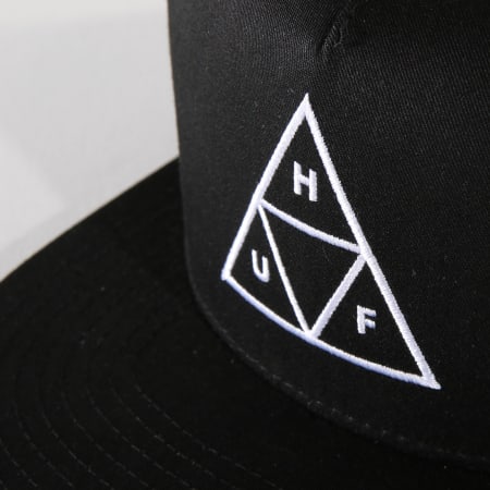 HUF - Casquette Snapback Essentials Triple Triangle Noir