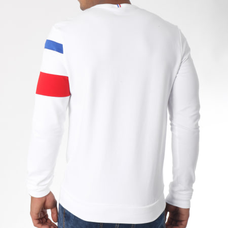 Le Coq Sportif - Sweat Crewneck Tricolore N3 1811669 Blanc Bleu Clair Rouge