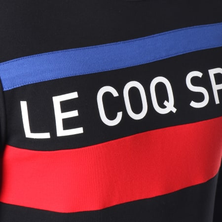 Le Coq Sportif - Sweat Crewneck Tricolore N3 1811668 Noir Bleu Clair Rouge 