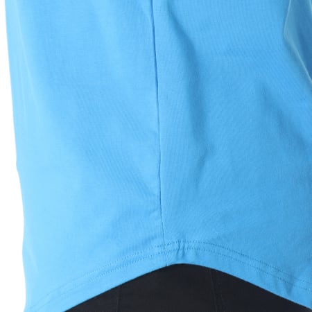 Sinners Attire - Tee Shirt Oversize Avec Bande Stripe Core 629 Bleu Clair Jaune