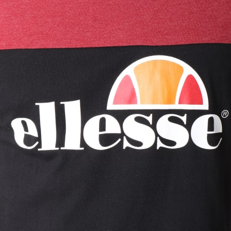 Ellesse - Tee Shirt 1031 Bicolore Bordeaux Noir