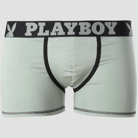 Playboy - Lot De 2 Boxers Classic Cool Noir Vert Kaki