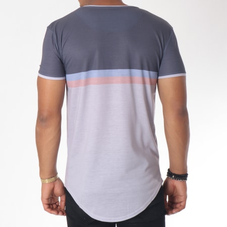 SikSilk - Tee Shirt Oversize Curved Hem Poly Sports Gris