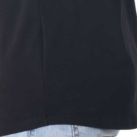 SikSilk - Tee Shirt Oversize Col Grandad Jersey Noir