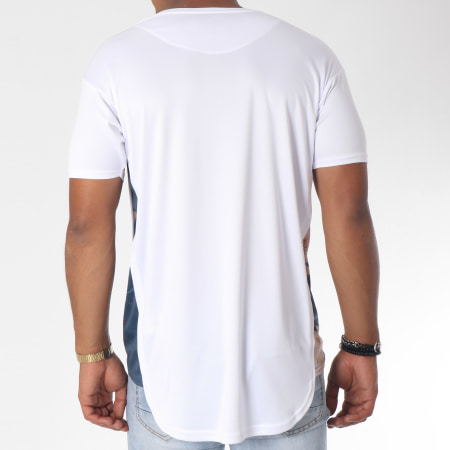 SikSilk - Tee Shirt Oversize Curved Hem Slide Blanc