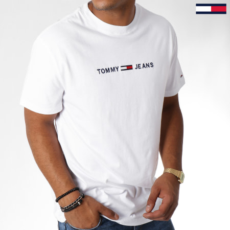 Tommy Hilfiger - Tee Shirt Small Text 5125 Blanc