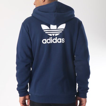 Adidas Originals - Sweat Capuche Zippé Fleece DN6013 Bleu Marine