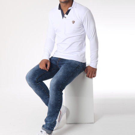 Classic Series - Polo Manches Longues 8498 Blanc 