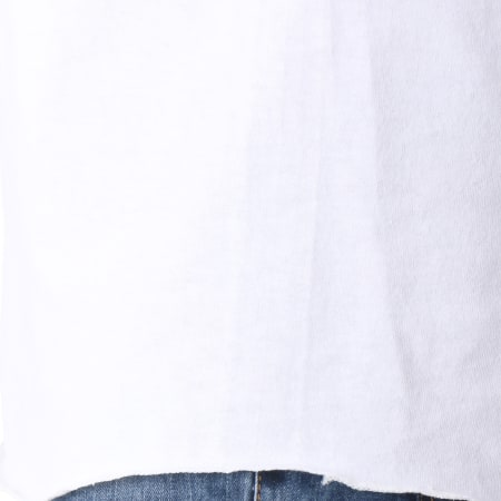 Supra - Tee Shirt Manches Longues Oversize Champ 102101 Blanc Noir 