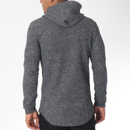 Uniplay - Sweat Capuche Oversize 517602 Gris Anthracite Chiné