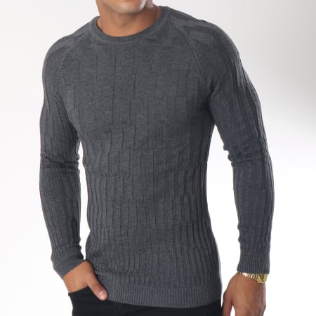 Ikao - Pull F190 Gris Anthracite Chiné