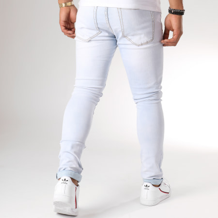LBO - ZD319-1 Jeans skinny con lavaggio blu