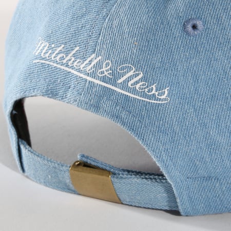 Mitchell and Ness - Casquette Denim Pin Toronto aptors Bleu Clair