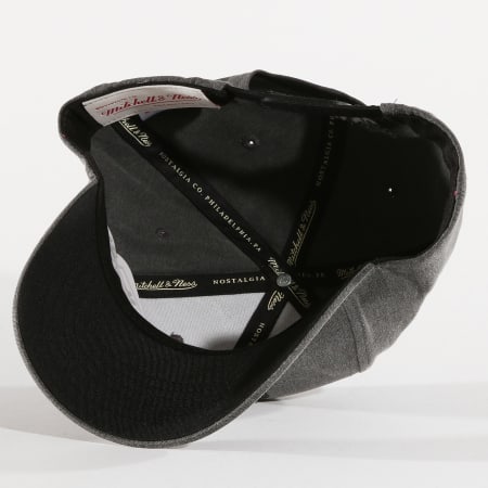 Mitchell and Ness - Casquette Washed Gris Anthracite