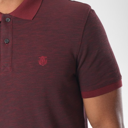 Selected - Polo Manches Courtes Haro Limited Edition Bordeaux Chiné
