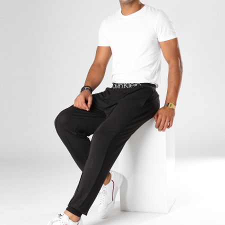 Calvin Klein - Pantalon Jogging NM1563E Noir Blanc