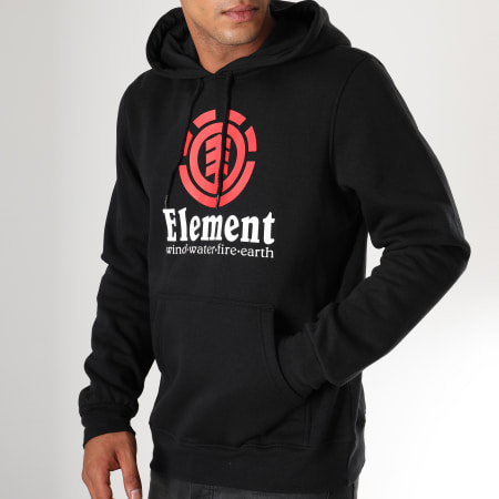 Element - Sweat Capuche Vertical Noir