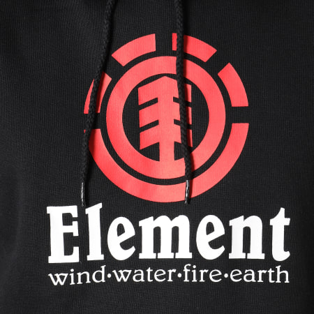 Element - Sweat Capuche Vertical Noir