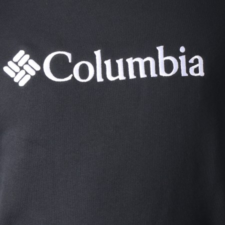 Columbia - Sweat Capuche Basic Logo Noir Blanc